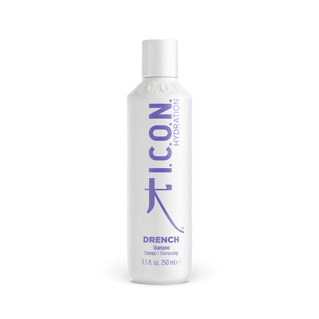 I.C.O.N. Drench Moisturizing Shampoo 250ml Verzadigt het haar met vocht, geeft handelbaarheid en glans. Schuimt in een rijke, hydraterende luxe voor diep doordringende prestaties.  Voordelen  Herstelt en versterkt chemisch behandeld haar Vocht inbrengend en beschermend voor droog haar Verbetert de conditie van breekbaar haar Herstel het haar van binnenuit Voor alle haartypen