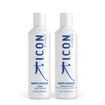 I.C.O.N. Anti-Frizz Regimedy. Anti-Frizz shampoo en Anti-Frizz conditioner/treatment