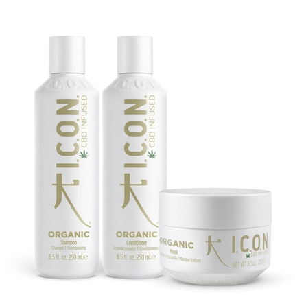 I.C.O.N. Organic Regimedy, Organic shampoo, Organic conditioner, Organic masker