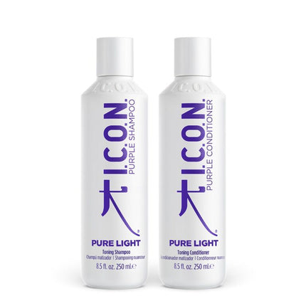 I.C.O.N. Pure Light Regimedy. Pure Light toning shampoo en Pure Light toning conditioner