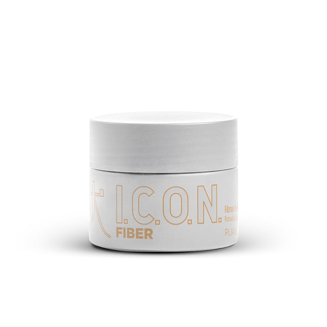 I.C.O.N. Fiber is een Vezelachtige pomade voor alle haarsoorten. Het voegt lichtgewicht flexibele textuur en kneedbare hold toe aan het haar.