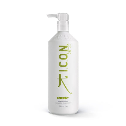 I.C.O.N. Energy Detoxifying Shampoo is een reinigende shampoo die PH uitgebalanceerd is om de haarkleur te beschermen, terwijl organische oliën de hoofdhuid stimuleren en verfrissen.