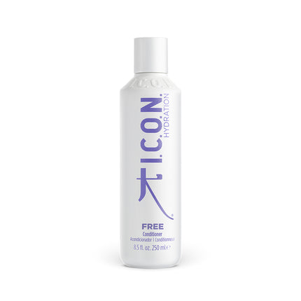 I.C.O.N. Free Moisturizing Conditioner 250ml Deze lichtgewicht uitspoelbare conditioner zorgt ervoor dat haar direct gehydrateerd is en vrij voelt.  Voordelen  Versterkt, maakt glad en beschermt Geeft droog, chemisch behandeld haar het vocht dat het nodig heeft Verbetert de veerkracht van breekbaar haar Geeft een zacht oppervlak Voor alle haartypen 